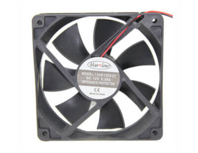 12V DC Fan 120x120x25mm (2 Kablo) - 1