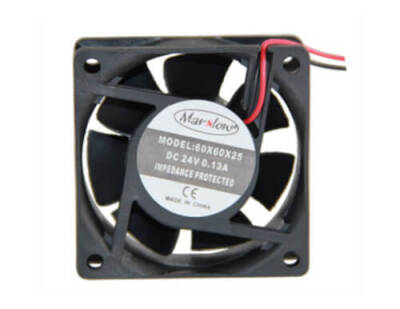 24V DC Fan 60x60x25mm (2 kablo) - 1