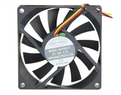 24V DC Fan 80x80x15mm (3 Kablo) - Marxlow
