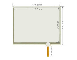 Dokunmatik Panel 5.7 inç 4 Telli Touch Panel (125x100) AMT98969 - Arkotek Elektronik