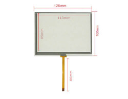 Dokunmatik Panel 5.6 inç 4 Telli Touch Panel (126x100) - Arkotek Elektronik