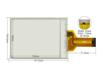 Dokunmatik Panel 5.7 inç 8 Telli Touch Panel + Membran (Hakko V606M10) - 1