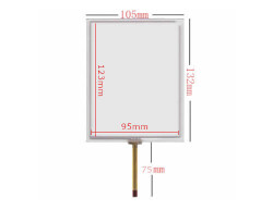Dokunmatik Panel 5.7 inç 4 Telli Touch Panel (132x105) ST-05701 B2 - Arkotek Elektronik