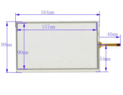 Dokunmatik Panel 7 inç 4 Telli Touch Panel (164x99) - Arkotek Elektronik