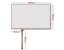 Dokunmatik Panel 7.1 inç 4 Telli Touch Panel (164x103) (Kablo ALT-KENAR) - Arkotek Elektronik