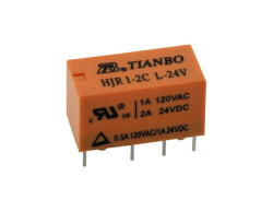 HJR1-2C-L-24VDC-S-ZY - 2A 24VDC (2FormC) P8 - TIANBO
