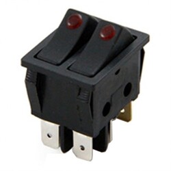 IC-102 İkili Nokta Işıklı Anahtar ON-OFF 6P - Arkotek Elektronik