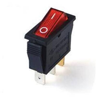 IC-113 Tekli Dar Işıklı Anahtar ON-OFF 3P Yeşil - 1