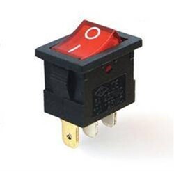 IC-118 Mini Işıklı Anahtar 3P Kırmızı - Arkotek Elektronik