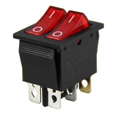 IC-180F 16MM KALICI ANHT. LEDLİ 24V 1NO/1NC AD16 SERİSİ KIRMIZI - 1