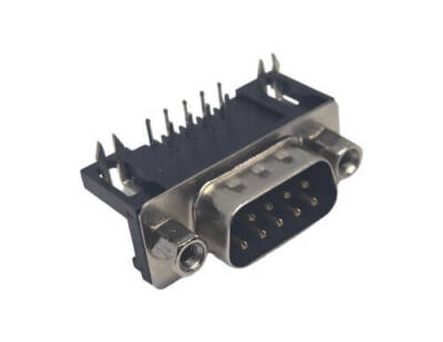 PCB Tip D-Sub Konnektör 9 Pin Erkek 90c - 1