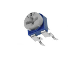 Tek Turlu 10K WH06 6mm Yatay (Yıldız) Karbon Potansiyometre - KLS ELECTRONIC