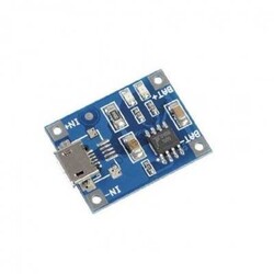 TP4056 18650 Lityum Pil Şarj Koruma Kartı (5V 1A Micro USB) - Arkotek Elektronik